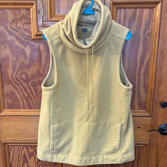 NOBULL Jackets & Blazers - NOBULL khaki color fleece cowl neck vest